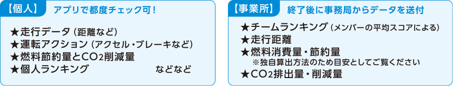 フィードバック項目